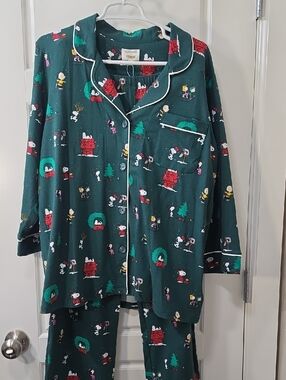 NWT - BedHead x Peanuts Holiday Pajama Set Womens Size Large